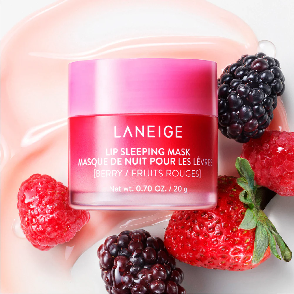 laneige lip sleeping mask berry nourishing overnight lip treatment for soft hydrated lips
