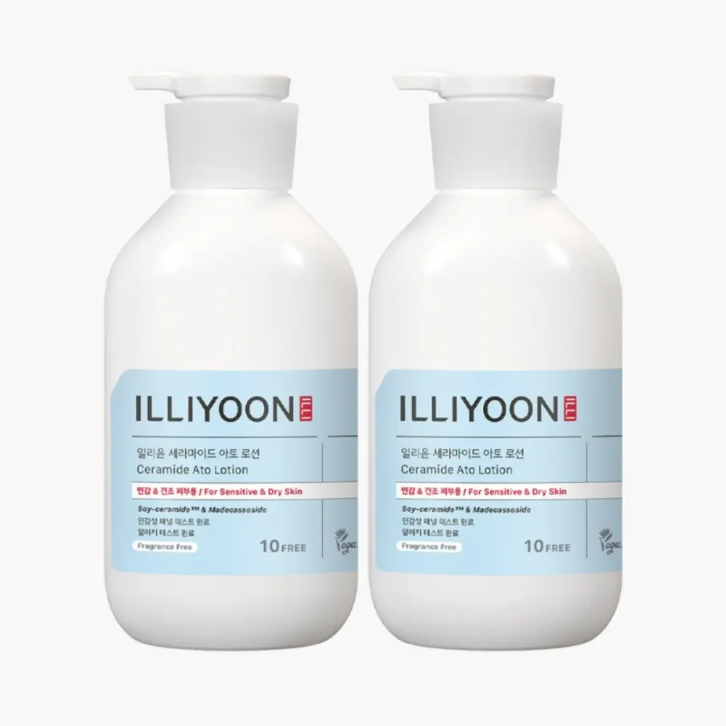 ILLIYOON Ceramide Ato Lotion for Sensitive and Dry Skin double pack