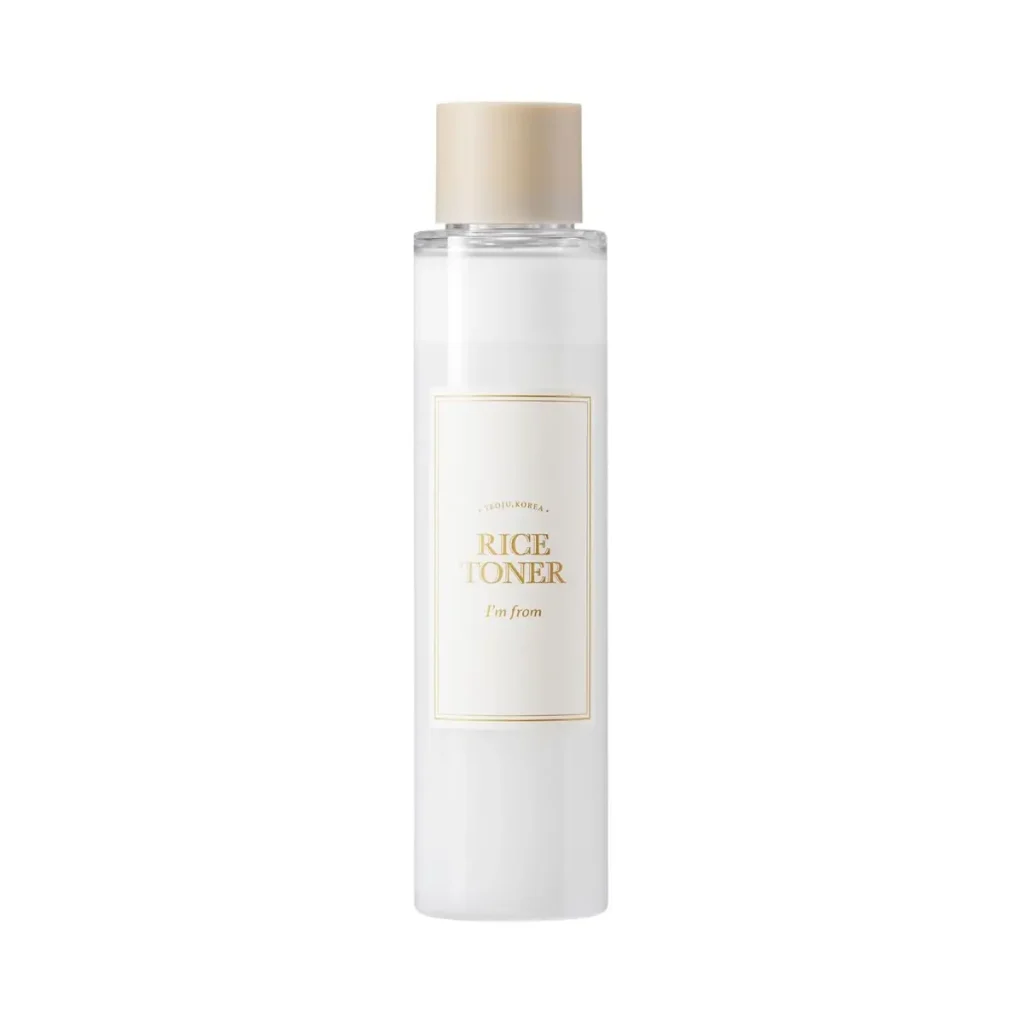 korean skincare routine rice extract milky toner texture
